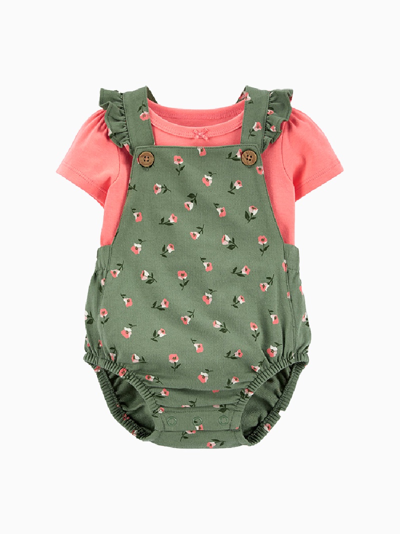 Carter's Bubble Romper Set - Vert