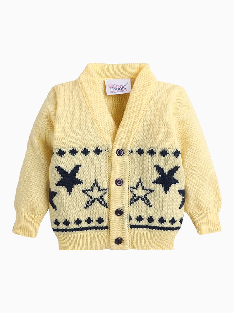 Yellow Wool Cardigan