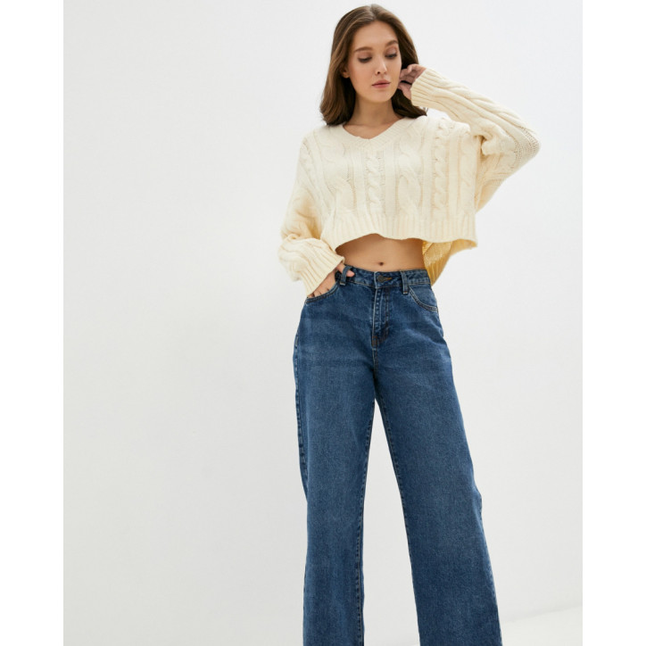 Pullover a fiori a maniche lunghe Pullover a fiori a maniche lunghe
