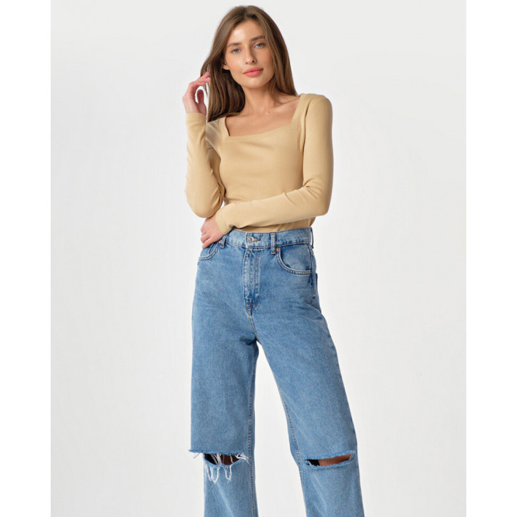 Casual Square Neck Top Casual Square Neck Top