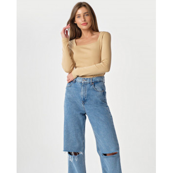 Casual Square Neck Top