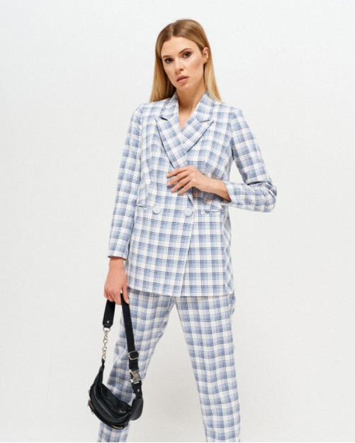 Tailored Mansy Check Blazer