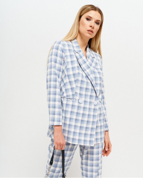 Tailored Mansy Check Blazer