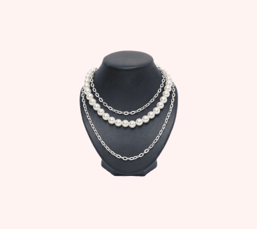 Silver Cubic Necklace