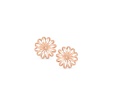 Золотая серьга-гвоздик с цветком