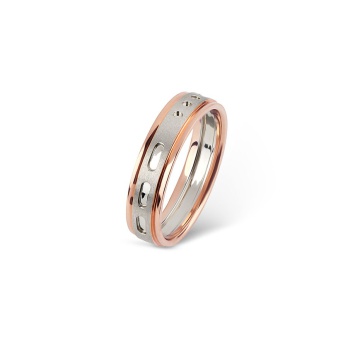 Layered Gold Silver Ring