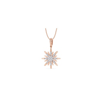 Silbernes Diamant-Medaillon