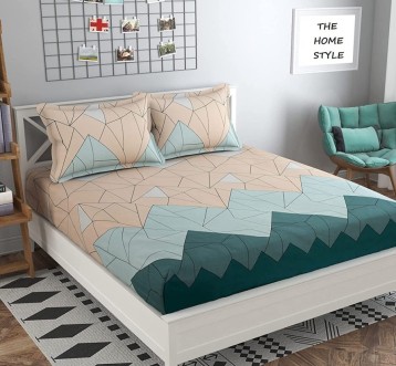 Drap de lit géométrique